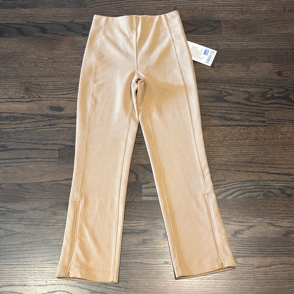 lululemon athletica Ribbed Cropped Pants in Beige - Picture 2 of 12